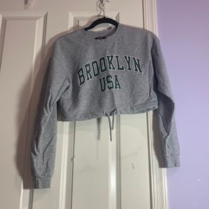 Bershka Crop Top with string detail